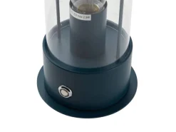 Lindby Laterne Yvette 10019858 Dimmbar Spritzwassergeschützt Modern in Blau aus Metall 1-flammig E27