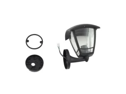 New Lindby Wandleuchte Außen Laterne Isidoro 10025889 Spritzwassergeschützt Modern in Schwarz 1-flammig E27