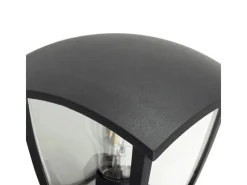 New Lindby Wandleuchte Außen Laterne Isidoro 10025889 Spritzwassergeschützt Modern in Schwarz 1-flammig E27