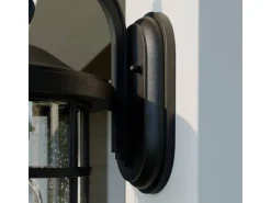 Lindby Wandleuchte Außen Laterne Ankea 9624761 Retro Vintage Antik in Schwarz 1-flammig E27