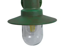 Sale Lindby Wandleuchte Außen Laterne Eloretta 10025907 Spritzwassergeschützt Landhaus Vintage Rustikal in Grün aus Metall 1-flammig E27