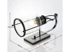 Hot Lindby Wandleuchte Wandlampe Innen Laterne Rozalie 9624813 Retro Vintage Antik in Schwarz aus Metall 1-flammig E27 Flurleuchte