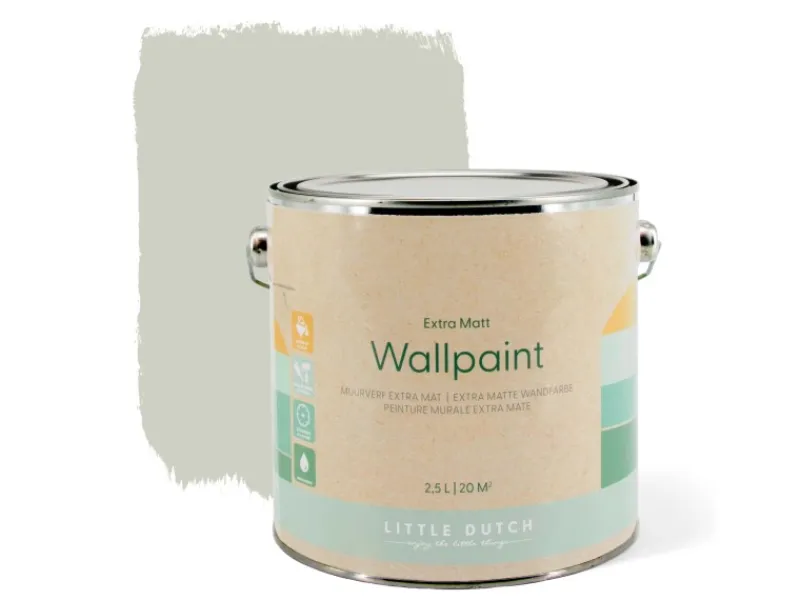 Little Dutch Wandfarbe Faded Olive Grün Extra Matt 2,5 l