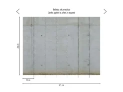 AS-Creation Livingwalls Fototapete Beton-Optik Grau und Beige 371 x 280 cm AS-392251