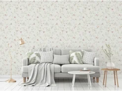 Outlet AS-Creation Livingwalls Tapete Blumenmuster Creme-Beige Grün Rosa und Orange 53 cm x 10,05 m AS-937701