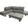 New Garden Pleasure Lounge-Eckgruppe Cadiz 3-teilig Grau