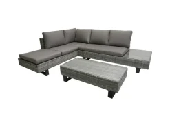 New Garden Pleasure Lounge-Eckgruppe Cadiz 3-teilig Grau