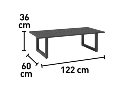 Lounge-Gruppe Springtown 4-teilig Aluminium Schwarz-Dunkelgrau