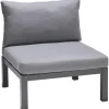 Outlet Lounge-Sessel Bonlee aus Aluminium Grau