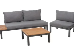 Outlet Lounge-Sessel Bonlee aus Aluminium Grau