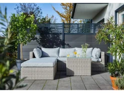 Lounge-Sessel Olea aus Polyrattan Sand