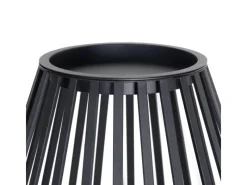 Lucande Laterne Marrin 10025952 Spritzwassergeschützt Modern in Schwarz aus Metall 1-flammig E27