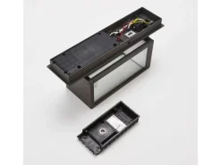 Best Lucande LED Wandleuchte Außen Laterne Ferdinand 9619150 mit Bewegungsmelder Spritzwassergeschützt Modern in Alu aus Aluminium 1-flammig