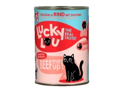 New Lucky Lou Katzen-Nassfutter Lifestage Adult Geflügel & Rind 400 g