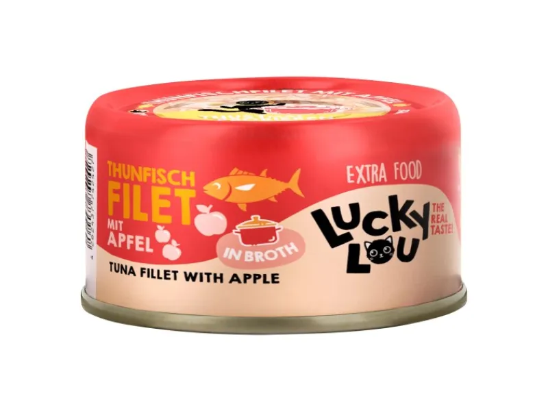 Lucky Lou Katzen-Nassfutter Thunfisch Apfel in Broth 70 g