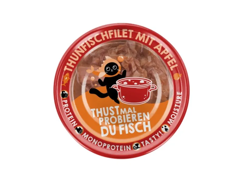 Lucky Lou Katzen-Nassfutter Thunfisch Apfel in Broth 70 g