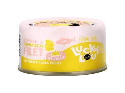 Discount Lucky Lou Katzen-Nassfutter Thunfisch & Hühnerf in Jelly 70 g