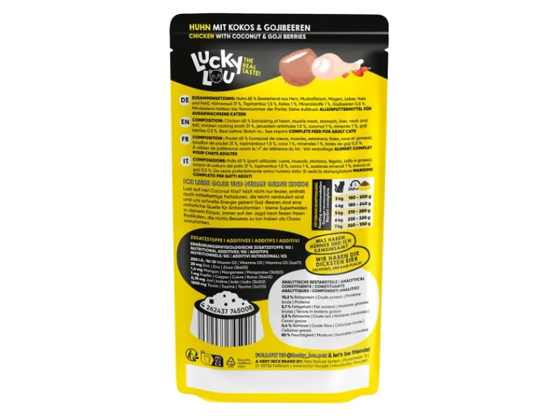 Lucky Lou Katzen-Nassfutter SuperMono Huhn 125 g