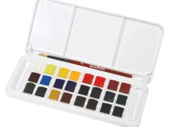 Clearance Lukas Aquarell Studio Aquarellfarben-Reiseset 24 x 1/2-Näpfchen