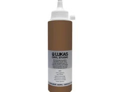 New Lukas Cryl Studio Acrylfarbe Plastikflasche Umbra gebrannt 250ml