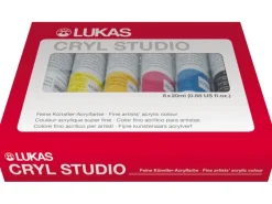 Online Lukas Cryl Studio Acrylfarben-Set 6 x 20 ml Tuben im Karton-Etui