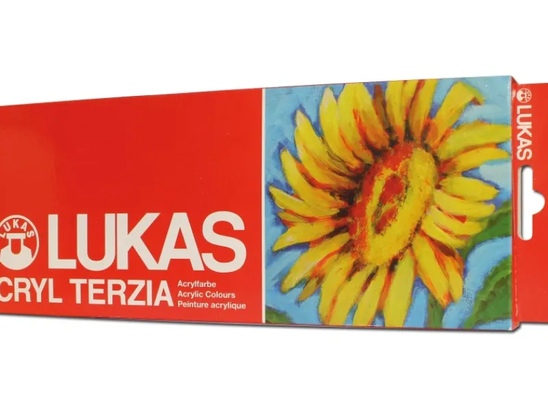 Outlet Lukas Cryl Terzia Acrylfarben-Set 12 x 12 ml Tuben im Karton-Etui