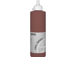 Online Lukas Cryl Terzia Acrylfarbe Plastikflasche Terra di Siena gebrannt 500ml