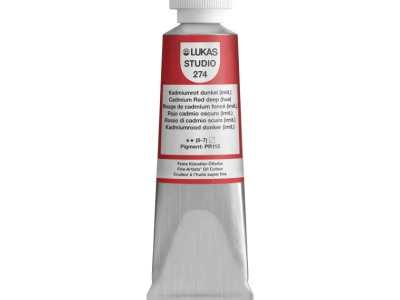 Outlet Lukas Studio Ölfarbe 37 ml Premium-Qualität (imit.) Kadmiumrot Dunkel
