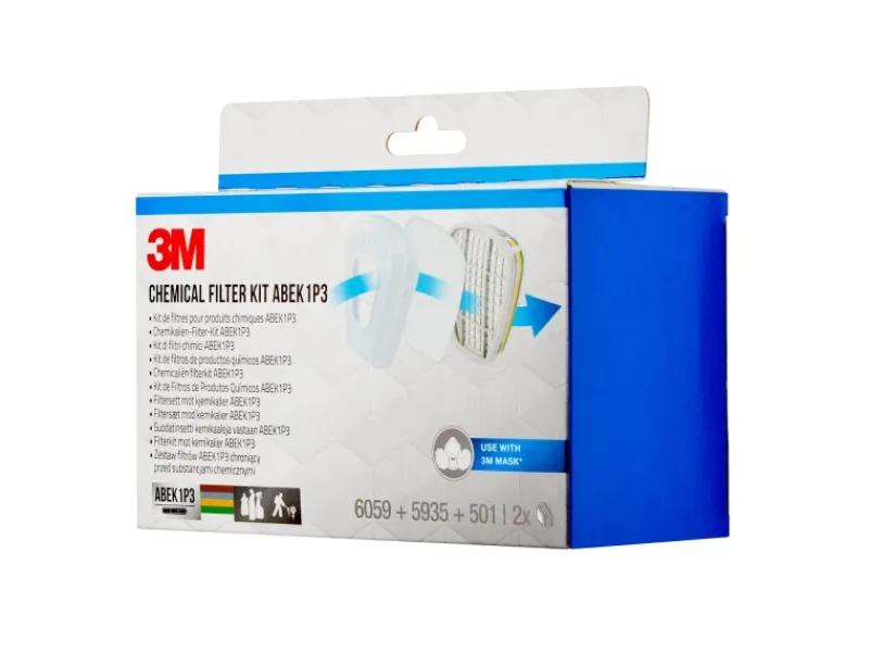 3M Filter 6004 PRO1 ABEK1P3 Weiß 1 Set