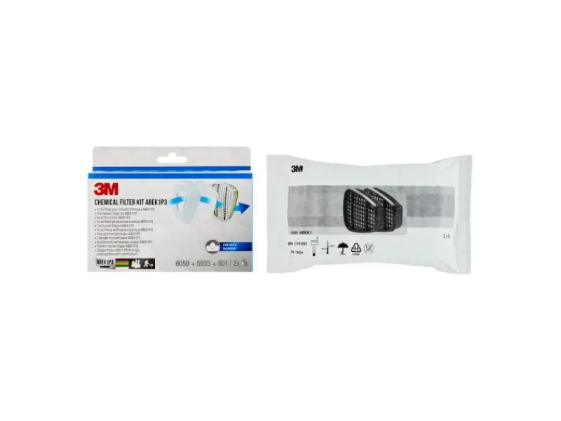 3M Filter 6004 PRO1 ABEK1P3 Weiß 1 Set