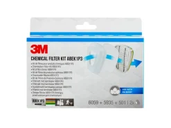 3M Filter 6004 PRO1 ABEK1P3 Weiß 1 Set