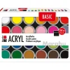 Marabu Acrylfarbenset Basic 24 x 18 ml