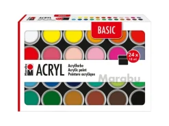 Marabu Acrylfarbenset Basic 24 x 18 ml