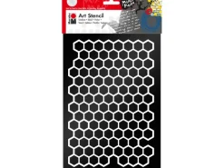 Marabu Art Stencil Schablone Honeycomb DIN A4