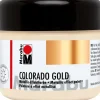 Marabu Colorado Gold Effektfarbe Weißgold 225 ml