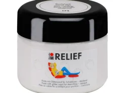 Clearance Marabu Relief Paste mit Glittersand deckend 225 ml Muschelweiß