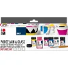 Marabu Starter-Set Porcelain & Glass Matt 7-teilig