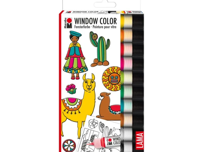 Discount Marabu Window Color-Set Lama 10 x 25 ml