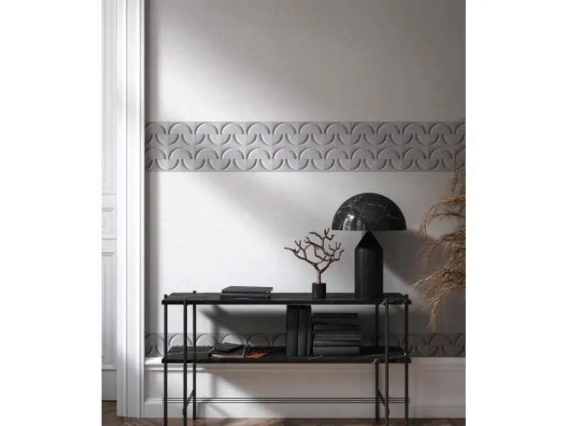 Marburg Bordüre 5 m x 0,18 cm Grafisch Modern Grau FSC®