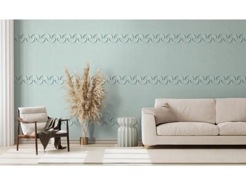 Marburg Bordüre 5 m x 0,18 cm Grafisch Modern Grün FSC®