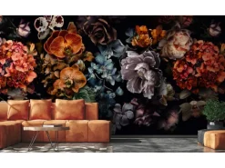 Discount Marburg Fototapete Floral Modern Schwarz-Blau FSC®