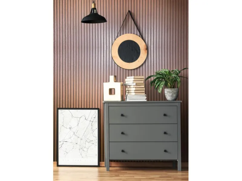 Marburg Vliestapete Akustikpaneel-Muster Metalloptik 10,05 m x 0,53 m Kupfer