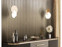 Marburg Vliestapete Akustikpaneel-Muster Metalloptik 10,05 m x 0,53 m Gold