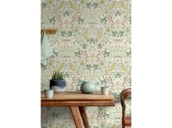 Marburg Vliestapete Blätter und Vögel Floral Modern 10,05 m x 0,53 m Weiß-Grün