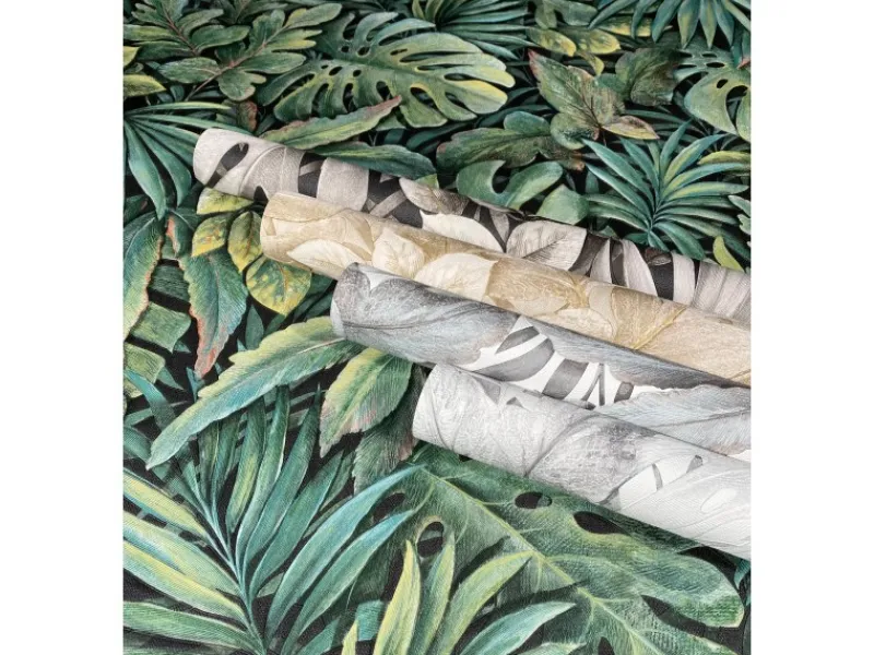 Hot Marburg Vliestapete Botanica Floral FSC® Grün