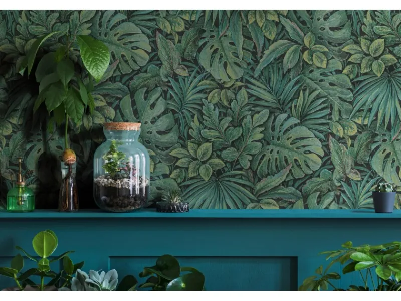 Hot Marburg Vliestapete Botanica Floral FSC® Grün