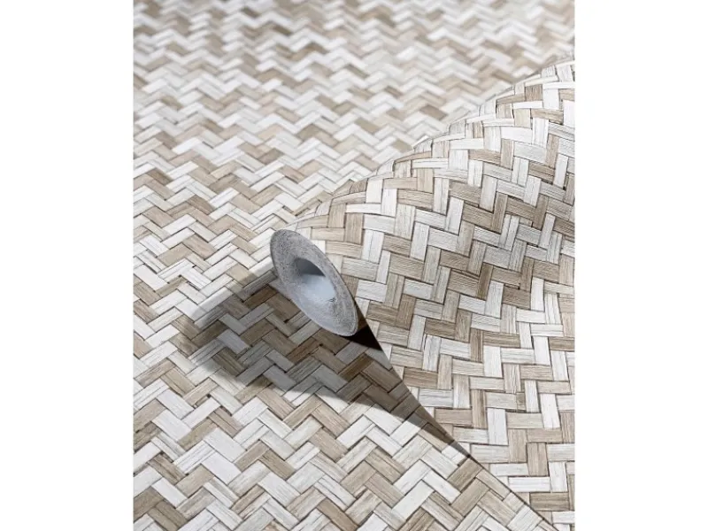 Marburg Vliestapete Botanica Struktur Fischgrätenmuster FSC®