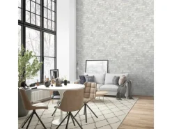 Hot Marburg Vliestapete Imagine Holz/Stein Grau