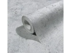 Marburg Vliestapete in Leicht Glänzender Betonoptik Uni Grau-Silber FSC®