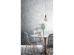 Marburg Vliestapete in Leicht Glänzender Betonoptik Uni Grau-Silber FSC®